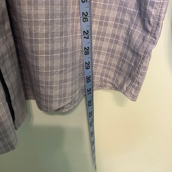 Brooks Brothers Men’s Button Down Shirt 17 1/2-34 Blue/White Plaid Egyptian Cott - Picture 4 of 8